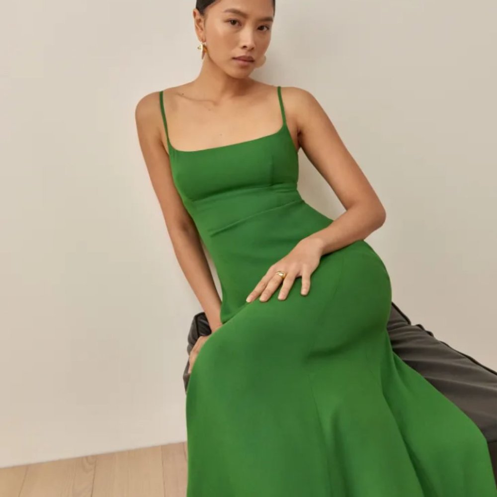 [NWT] REFORMATION | "Liya" Dress! | Kelly Green - Picture 2 of 10